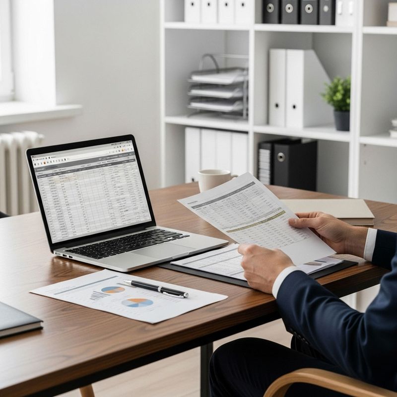 CPA reviewing a client's financial statements